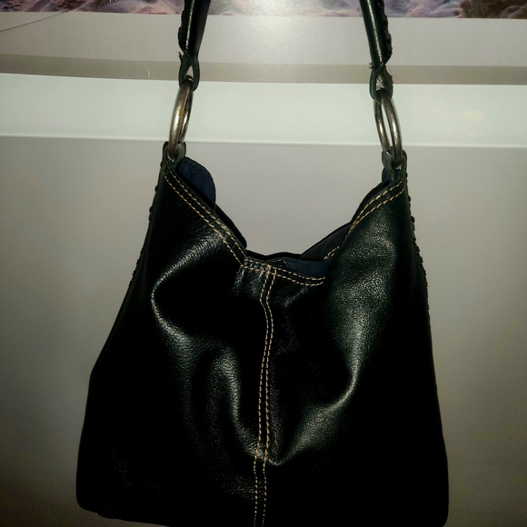 Lucky Brand Black Leather Hobo Bag - Picture 4 of 11